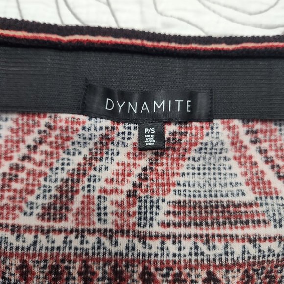 DYNAMITE [S] Bohemian/Tribal Patterned Dynamite Mini Skirt - Picture 3 of 7